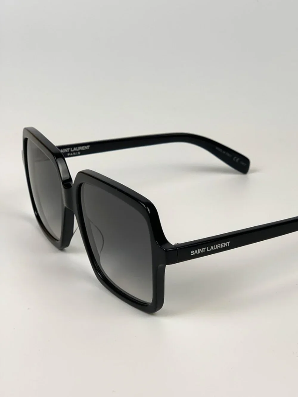 SAINT LAURENT SL174 001 BLACK OVERSIZED SQUARE SUNGLASSES